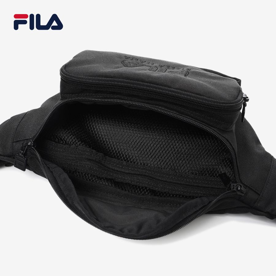 Túi đeo hông unisex Fila Linear Logo - FS3BCD6350X-BLK (37x15x4.5cm)