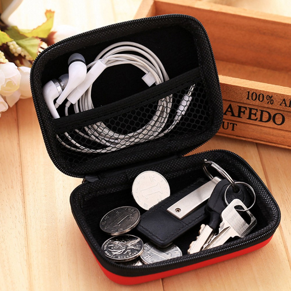 Túi đựng tai nghe bằng EVA phối khóa kéo đa năng tiện dụng