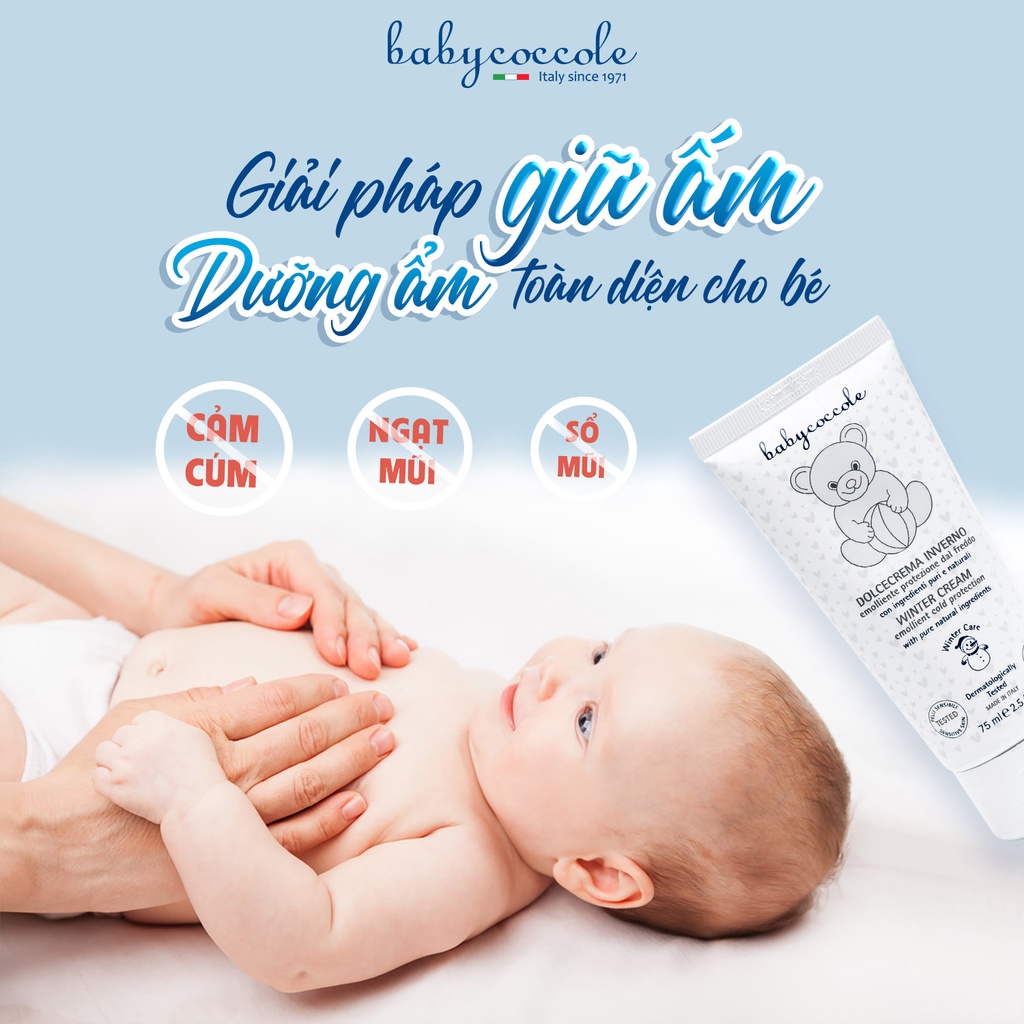 Kem giữ ấm từ sáp ong và vitamin Babycoccole 0M+