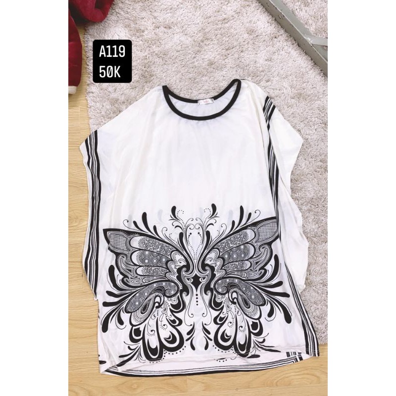 áo thun dáng dài size L. A119