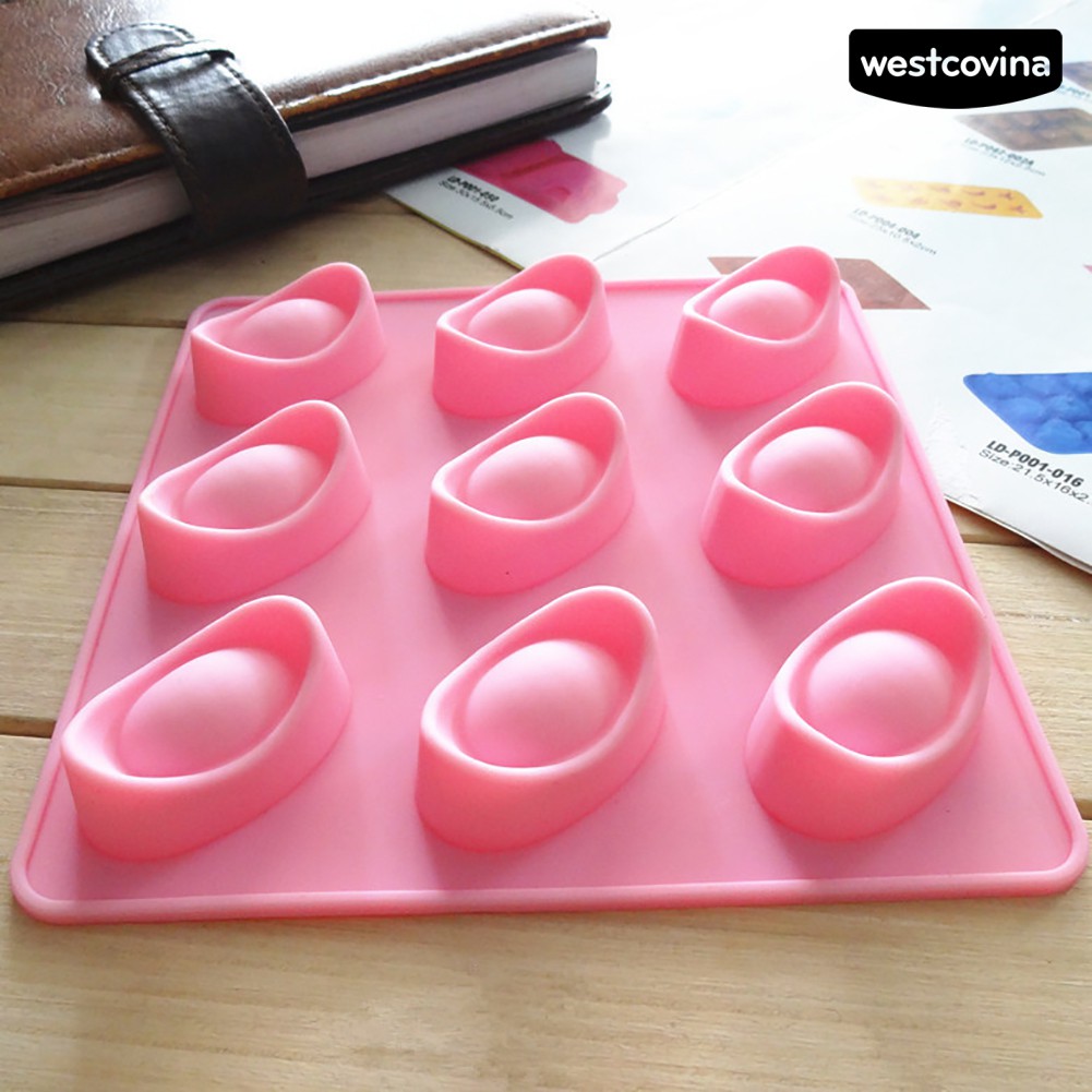 Khuôn Silicone Làm Bánh 9 Ô Hình Thỏi Vàng