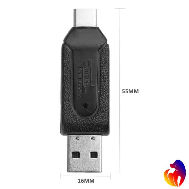 Đầu lọc thẻ nhớ tốc độ cao 480Mbps OTG USB2.0 Type-C USB 3.1 hỗ trợ thẻ SD TF Micro SD tiện dụng