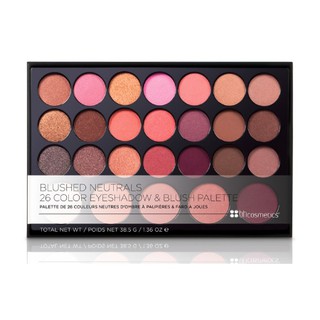 Bảng mắt và má hồng 26 màu BH Cosmetics Blushed Neutrals