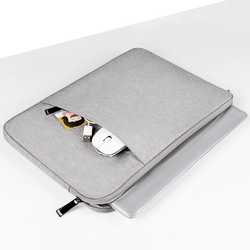 Túi Đựng Laptop Vải Denim Hai Lớp Chống Sốc Chống Thấm Nước Thời Trang Cho MacBook Air Pro Huawei Matebook 11 12 13 15 16 inch