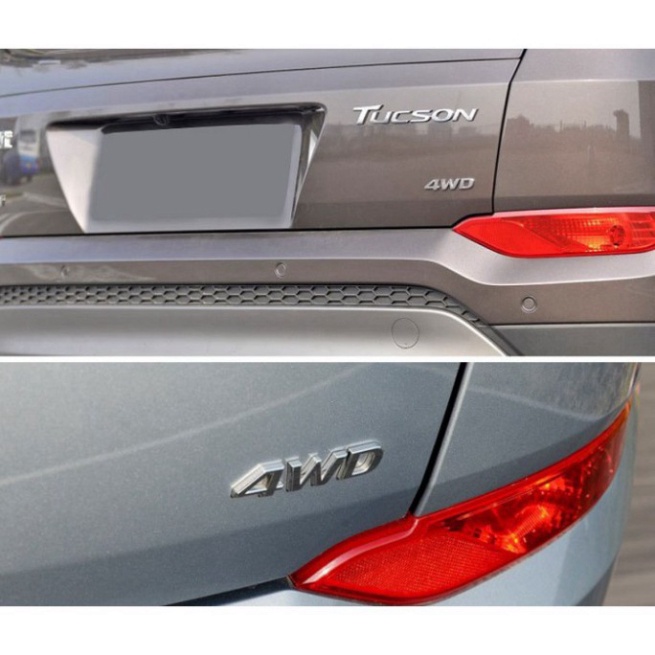 Sản Phẩm Decal Tem Dán Inox 3D Trang Trí Ô Tô 4WD G60612