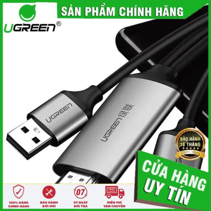 Cáp Kết Nối Điện Thoại sang Tivi, Máy Chiếu Hỗ trợ FullHD 1080p chính hãng Ugreen 50291 ✔HÀNG CHÍNH HÃNG ✔