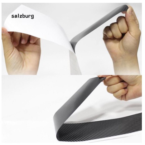 Decal tem Miếng dán 3D carbon cacbon trang trí chống trầy chân cửa xe hơi ô tô cabon