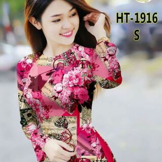 Vải áo dài hoa họa tiết