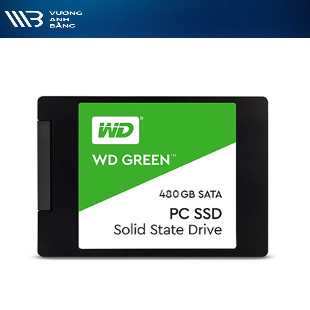 Ổ cứng SSD 480G WESTERN DIGITAL GREEN 2.5&quot; SATA 3 - Hàng Chính Hãng (BH 36 tháng)