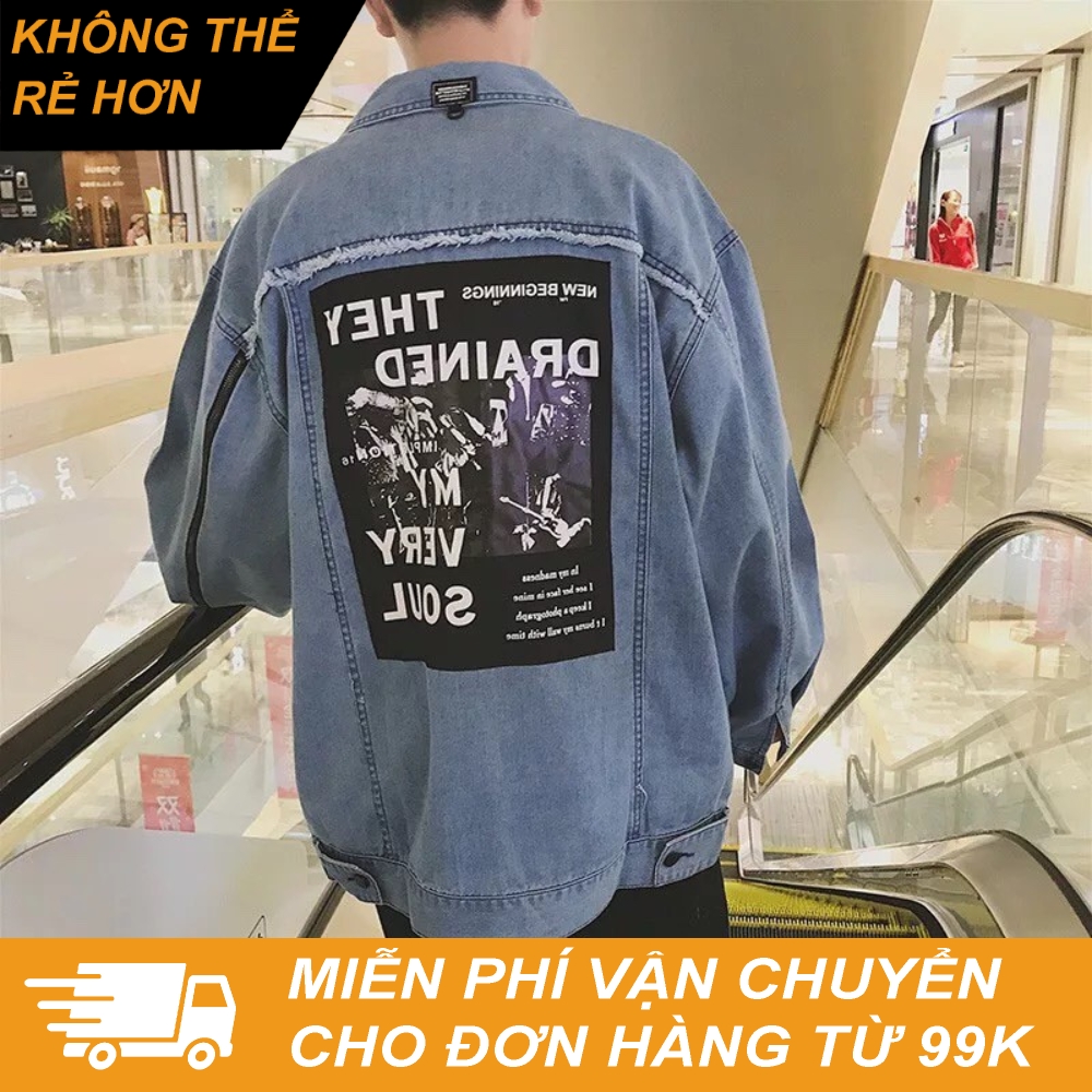 Áo khoác jean Nam nữ UNISEX thời trang ANGEL phong cách TRA239 (CHUẨN SHOP)