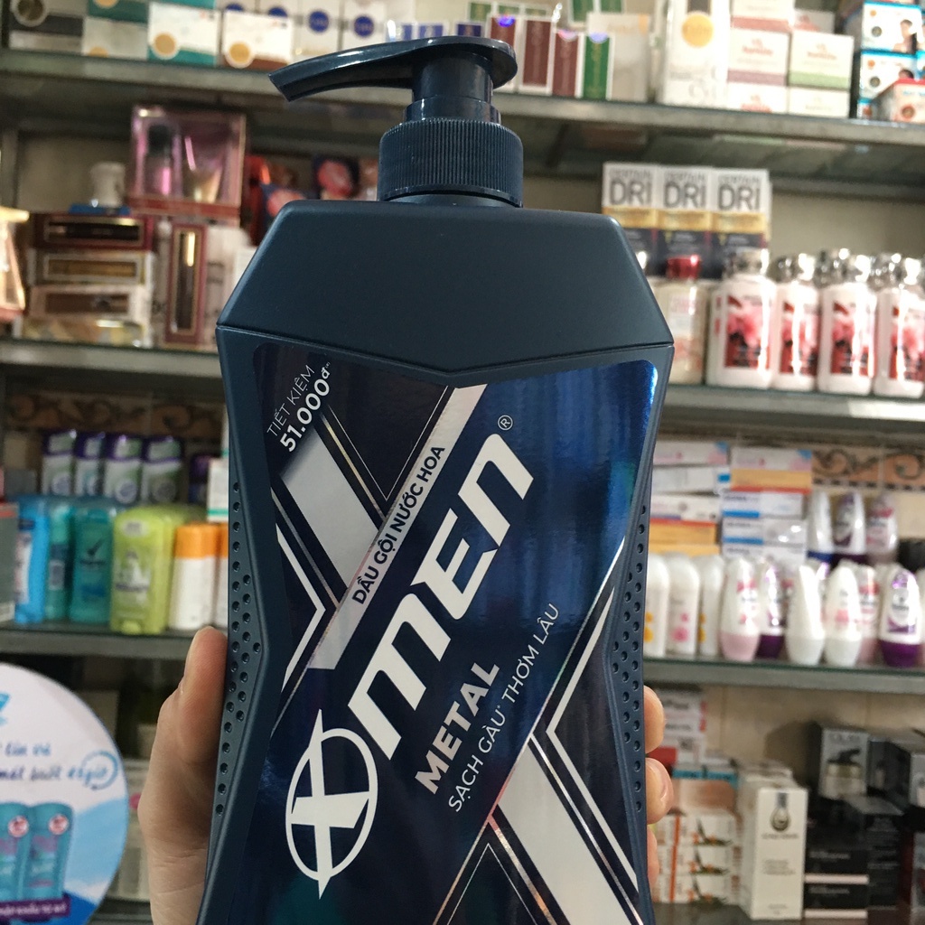Dầu gội nước hoa X-Men Metal sạch gàu thơm lâu 650g