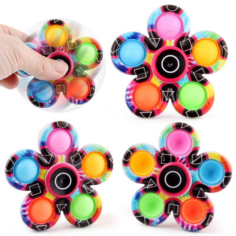 Con quay đồ chơi Fidget Spinner hình con mực giúp giảm stress