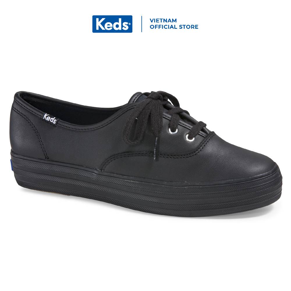 Giày Keds Nữ - Triple Leather Black/Black - KD055749