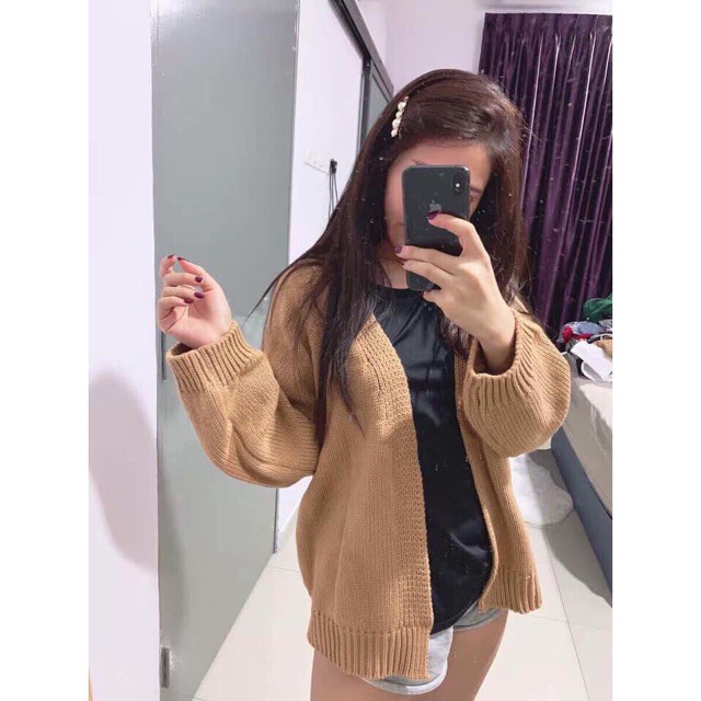 Áo cardigan len trơn siêu hot mã 400_Xưởng May Quang Anh