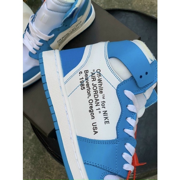 GIÀY JD1 OFF WHITE TRẮNG XANH CAO CỔ LAI AU