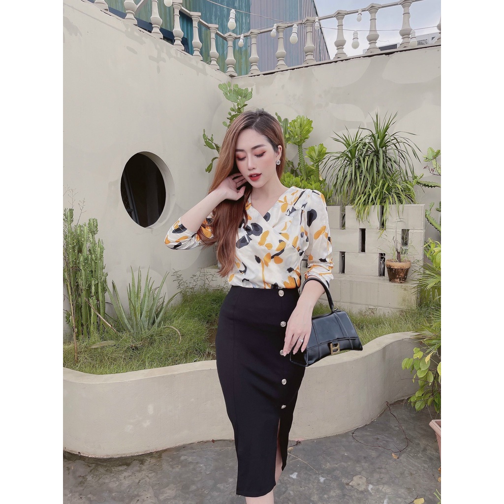 Chân váy sơ mi cao cấp sang chảnh đi làm viêc nơi công sở, đi chơi,tôn vinh vẻ đẹp phái nữ | BigBuy360 - bigbuy360.vn