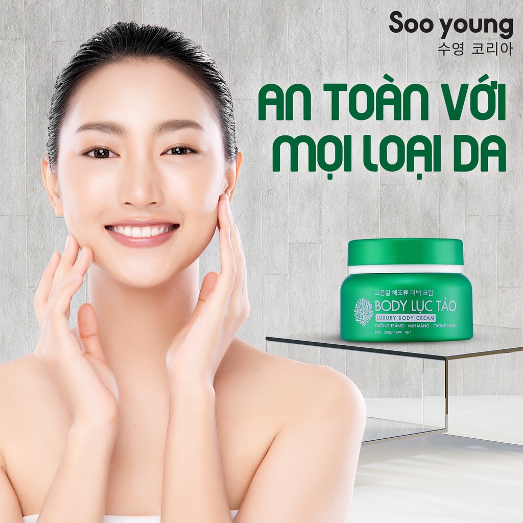 KEM DƯỠNG TRẮNG DA BODY LỤC TẢO, Dưỡng trắng, dưỡng ẩm, kháng nắng SPF45++ | BigBuy360 - bigbuy360.vn