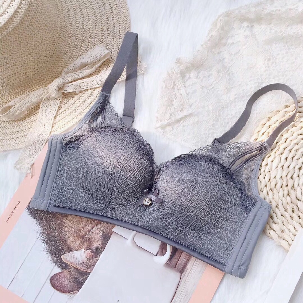 Bộ Đồ Lót Dày Không Viền Phối Dây Rút Quyến Rũ Cho Nữ