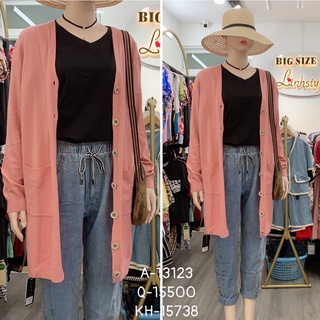 Sale khoác len big size dáng dài 15738 thu-đông