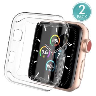 Apple Watch Case Apple Watch Series 5 4 3 2 1 38MM 42MM 44MM 40MM Transparent Clear Soft Protector Cover 2pieces