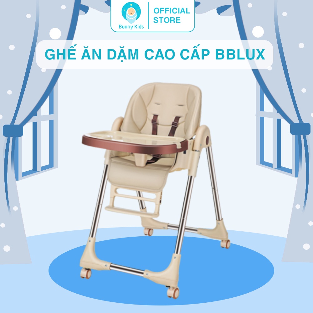 Ghế Ăn Dặm Cao Cấp Trang Bị Bánh Xe, Điều Chỉnh Tư Thế Đa Dạng BellyBaby Lux01