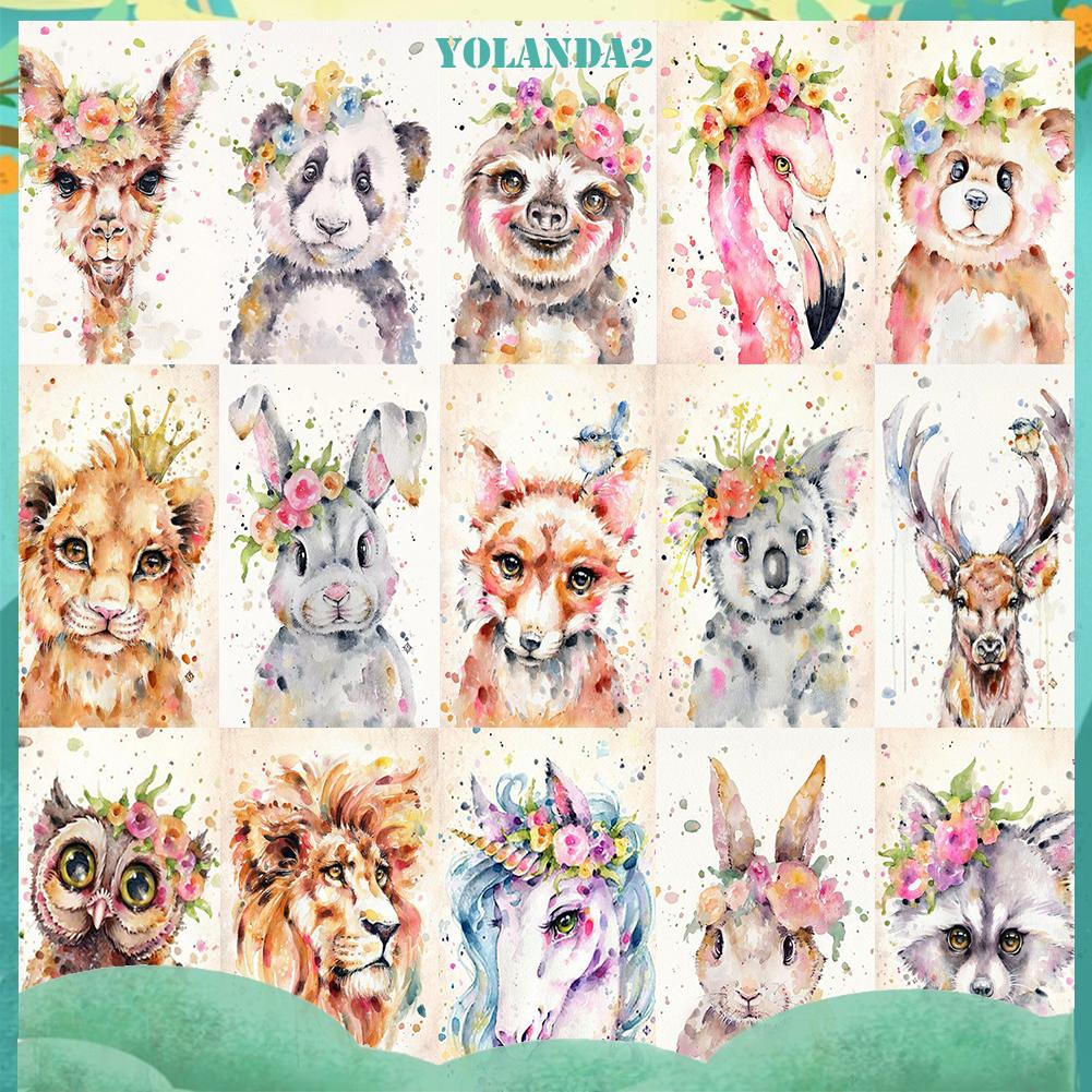 Bộ Tranh Đính Đá 5d Tự Làm Họa Tiết Hoa Nhiều Màu Sắc