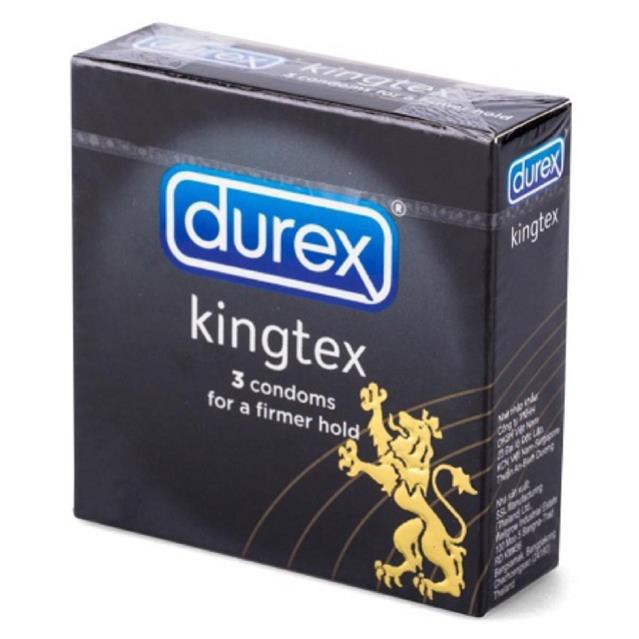 Bao cao su Durex(hộp 3 miếng) Kingtex