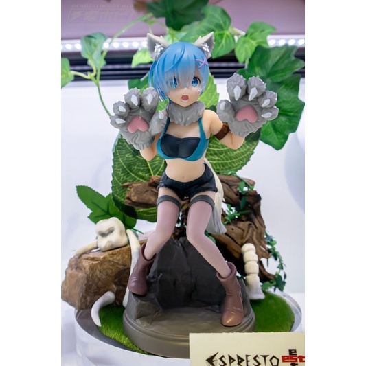 Mô Hình Figure Nhân Vật Anime Rem, Monster Motions, Bandai Spirits, Nhật Bản