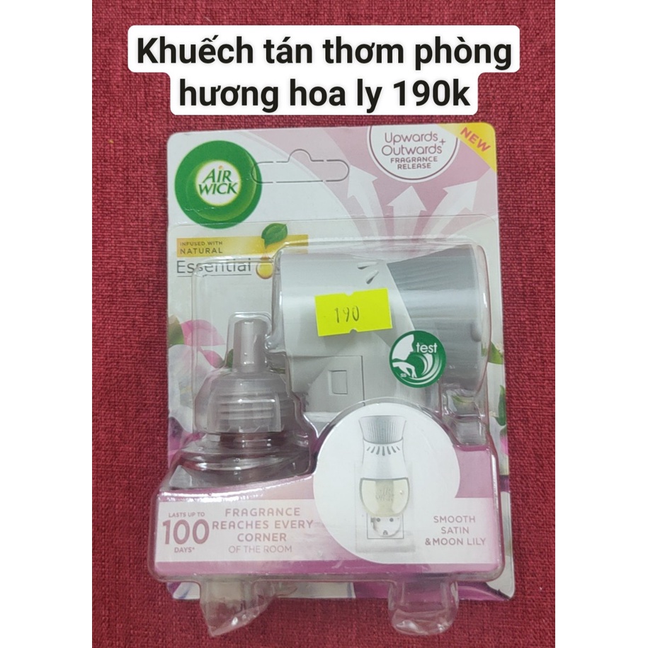 Combo khuếch tán tinh dầu thơm phòng cắm điện Air Wick hàng Châu Âu