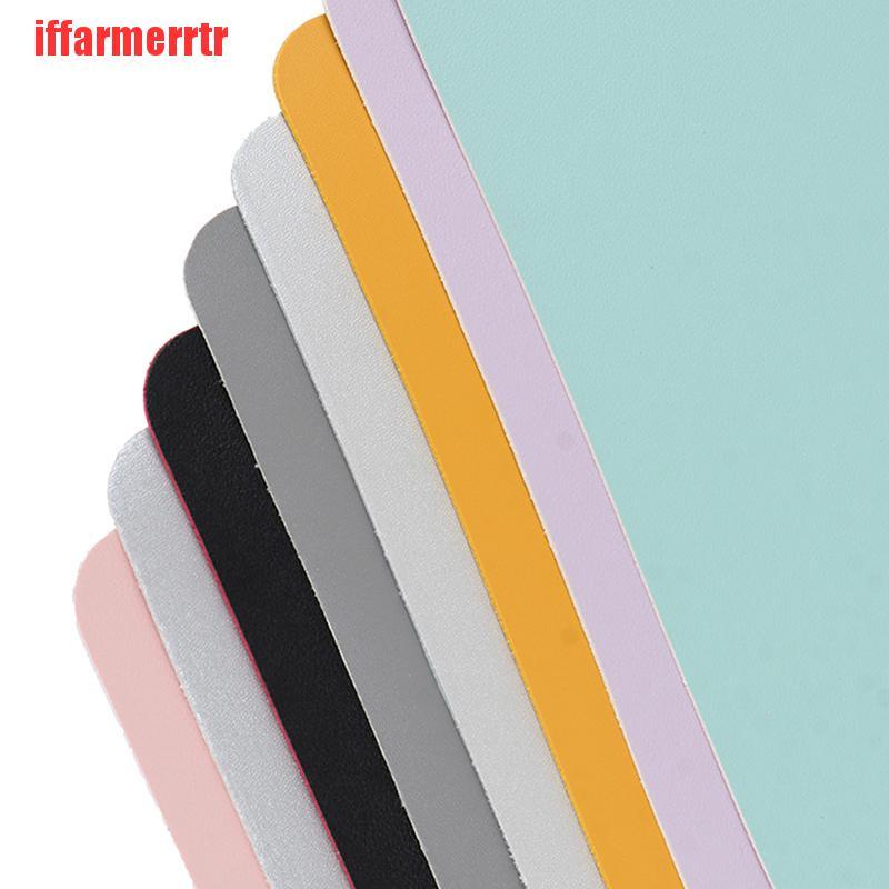 {iffarmerrtr}New Arrival Universal Anti-slip Mouse Pad Double Side Leather Gaming Mice Mat KGD