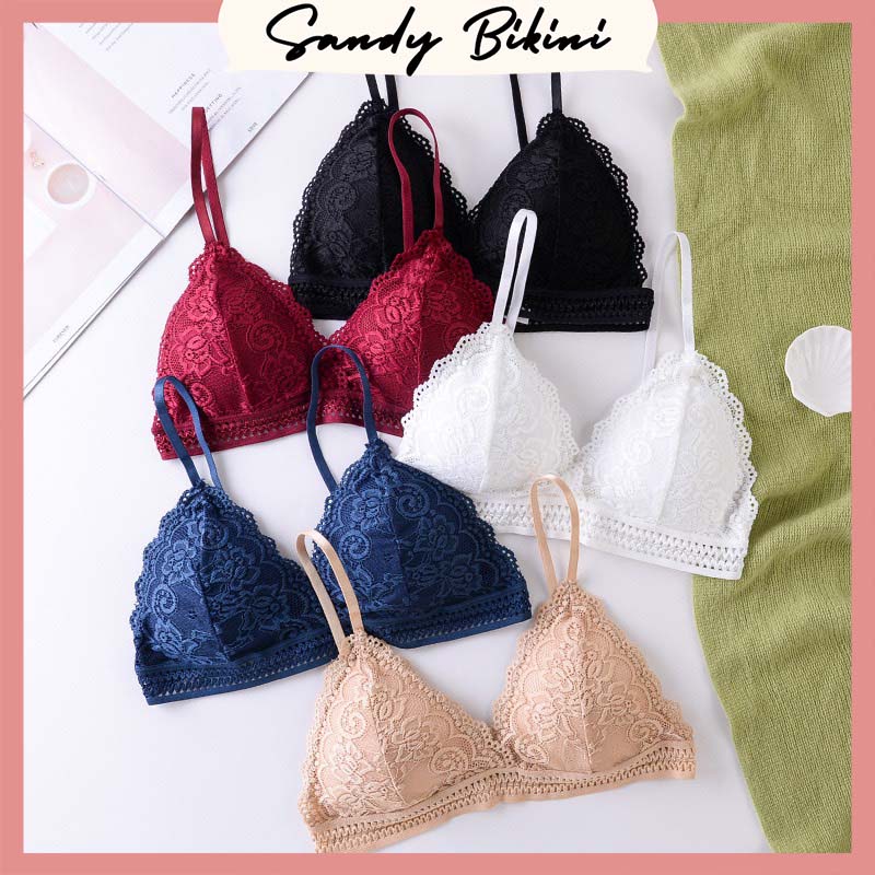 Áo Bra Ren Hoa Đệm Mỏng Siêu Thoải Mái 7311