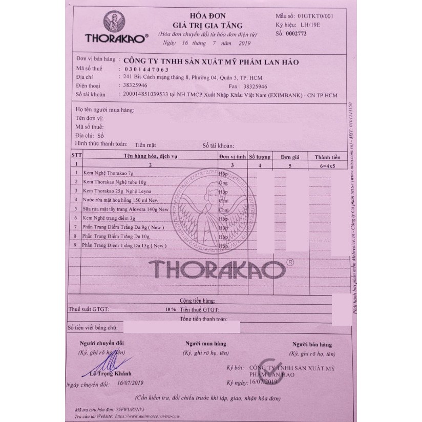 THORAKAO Kem nghệ Leyna 25g