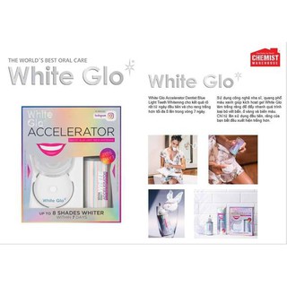 White Glo Accelerator Set Tẩy Trắng Răng siêu xịn của Úc