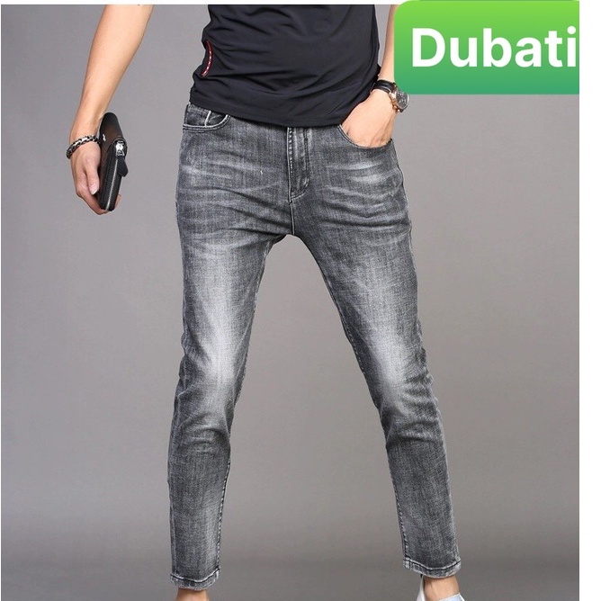Quần Jean Nam Chất Bò Xám Trơn, Quần Baggy Nam Ống Suông Phong Cách Hàn Quốc- DB 456- DUBATI FASHION
