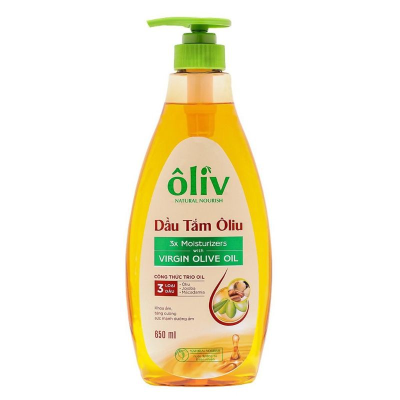 Dầu Tắm Ôliv Virgin Olive Oil Dưỡng Ẩm 650ml