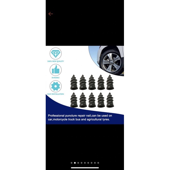 Vít vá lốp không săm ALONGTOOL khẩn cấp, dùng cho lốp ô tô , xe máy, siêu nhanh, Siêu tiết kiệm thời gian