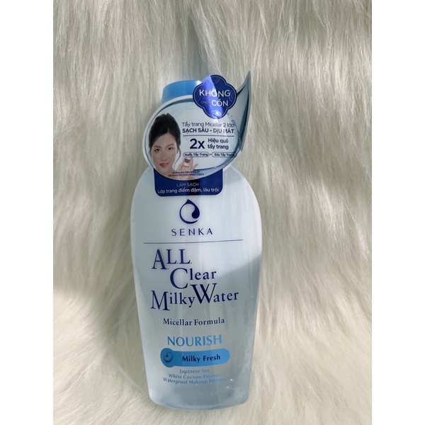 Tẩy trang Senka All Clear Milky Water 230ml - Tẩy trang sữa 2 lớp