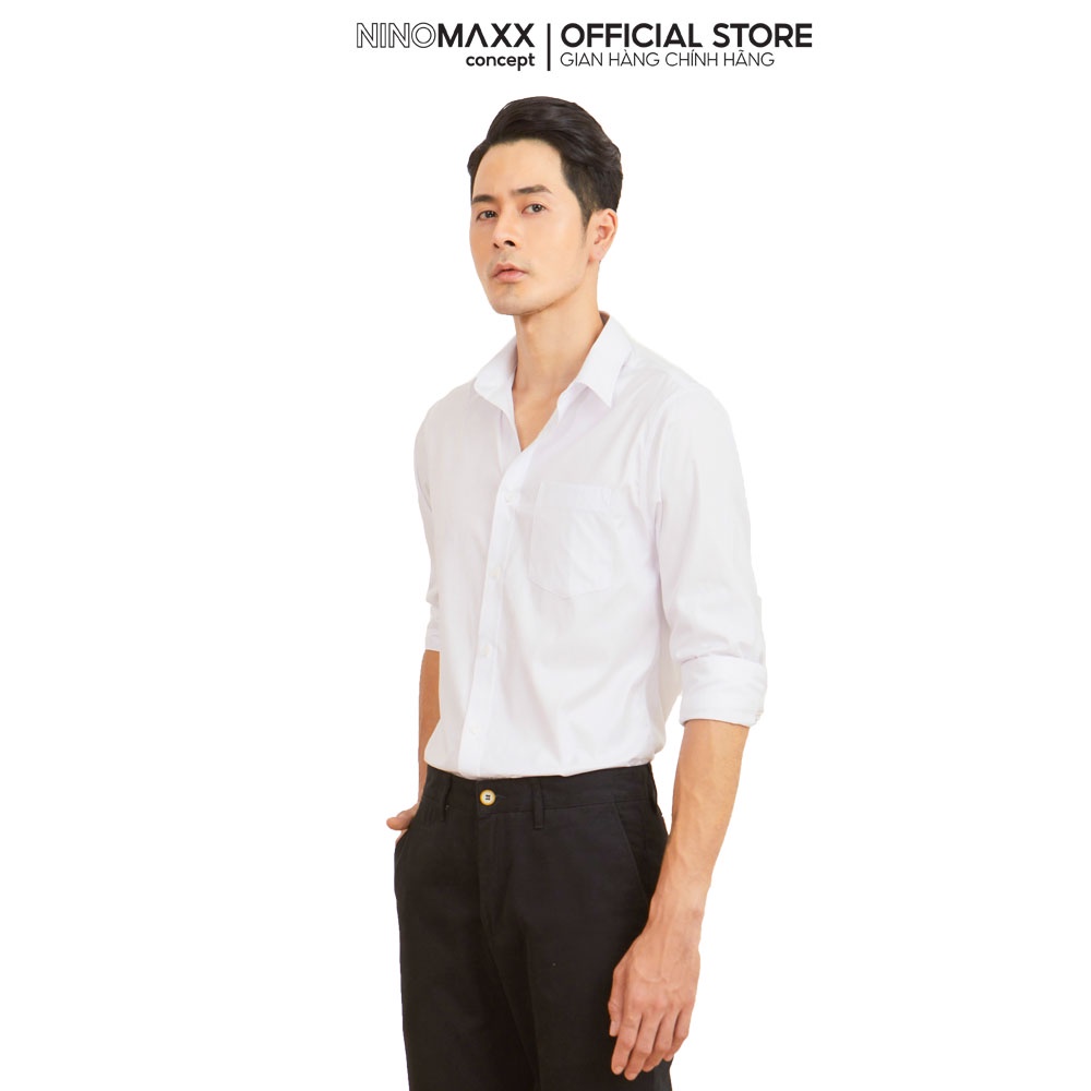N&amp;M CLUB Áo Sơ Mi Nam Tay Dài chất liệu cotton poly 2106001