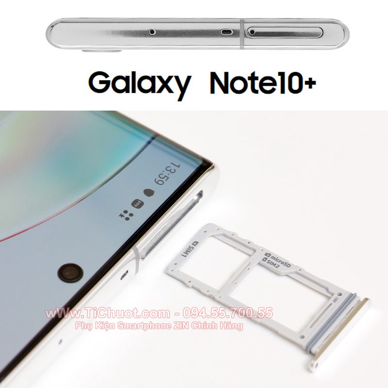 Khay sim Samsung Note 10 Plus ZIN Chính Hãng 2 SIM
