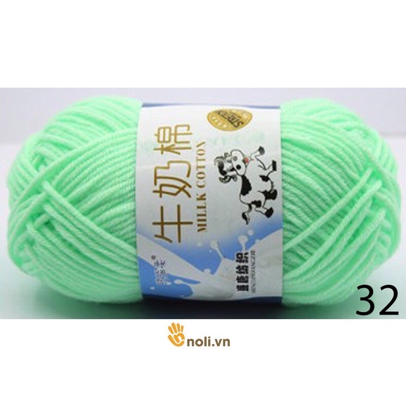 Milk bò 50g 92 màu kim khâu len đế vàng