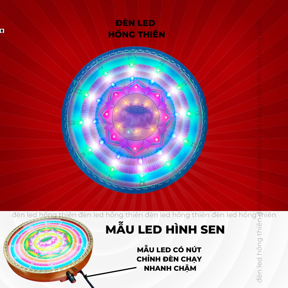 Đèn hào quang cơ và led , hình sen và hình vạn