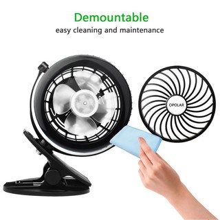 Quạt kẹp bàn mini xoay 360 độ