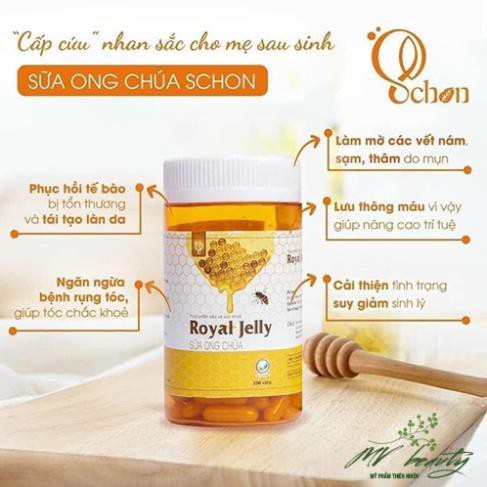 Viên uống sữa ong chúa Schon Royal Jelly tăng sức đề kháng, da trắng hơn - THE ZOE BEAUTY