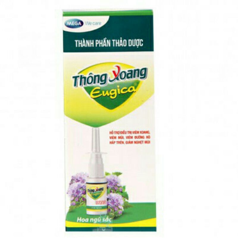 Xịt Mũi Thông Xoang Eugica Chai 15ml ⚡ CAM KẾT CHÍNH HÃNG ⚡ Xịt mũi giảm nghẹt mũi giúp mũi thông thoáng dễ chịu