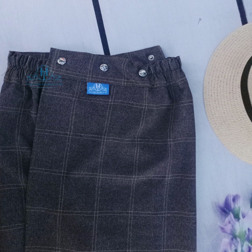 Váy Chống Nắng Xẻ Tà Thông Minh Chất Liệu Kaki Cotton Dày Dặn Và Mềm Mại Họa Tiết Sọc Caro H&T Fashion | BigBuy360 - bigbuy360.vn