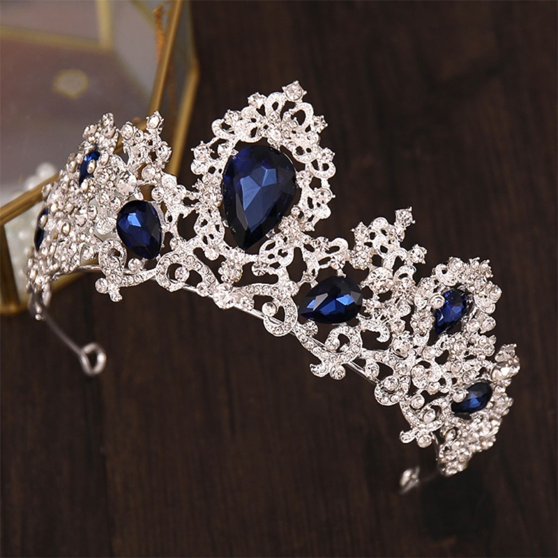 Băng Đô Cài Tóc Bằng Kim Loại Đính Đá Pha Lê Sang Trọng