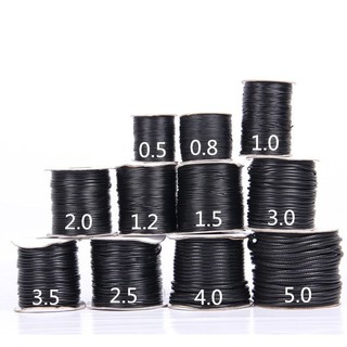 Bó 10m dây sáp da đủ size 0.5-0.8-1-1.2-1.5-2- 2.5-3-3.5-4mm