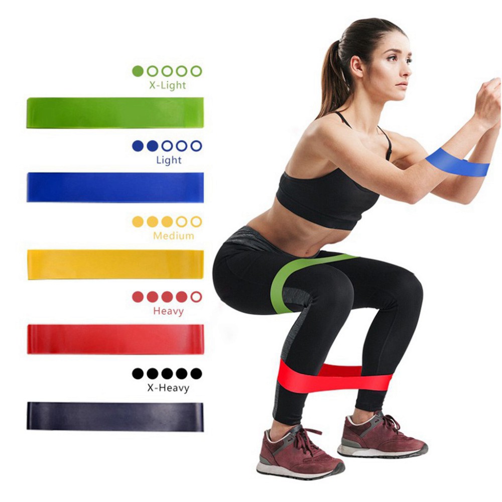 [TỔNG❤️KHO] Bộ Dây Dàn Hồi mini band, Dây Thun Kháng Lực Tập Gym Chân Mông Mini band cao su đàn hồi 4-5-6 dây