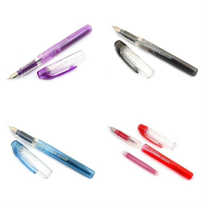Bút mực PREPPY  F03 (có kèm mực) Nhật Bản và Set 02 ống mực - Ngòi siêu bền, viết êm tay, bút luyện viết - Soleil shop