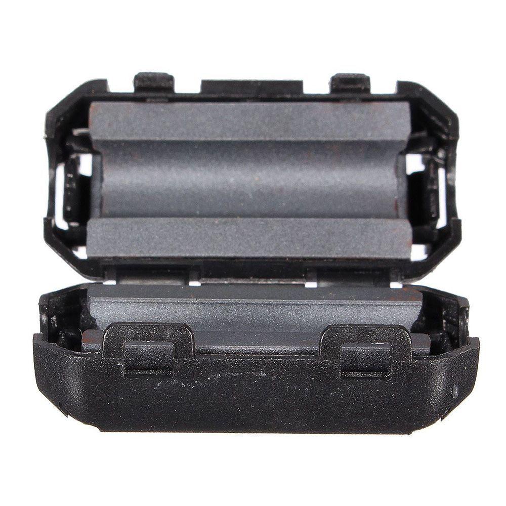 Set 5 Lõi Lọc Bằng Nhựa Màu Đen Có Thể Tháo Rời EMI RFI 25 (L) X10 (W) Mm